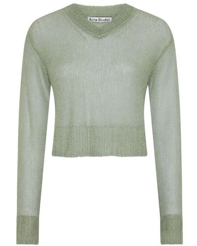 Acne Studios V-neck Sweater - Green
