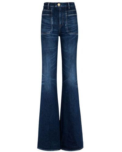 Balmain Denim Flare Jeans - Blue