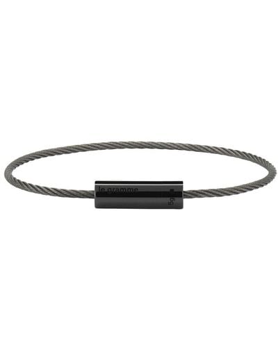 Le Gramme Polished Ceramic Cable Bracelet 5G - Brown