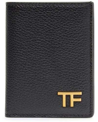 Tom Ford Geldbörse aus Leder - Schwarz