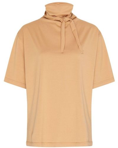 Lemaire T-Shirt With Foulard - Natural