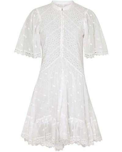 Isabel Marant Slayae Short Dress - White