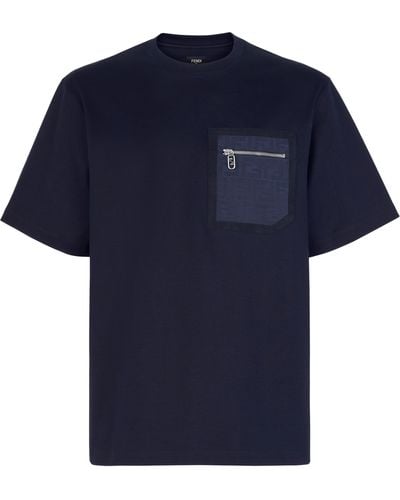 Fendi Skater-T-Shirt - Blau