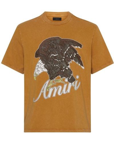 Amiri Eagle Shortsleeved T-shirt - Brown