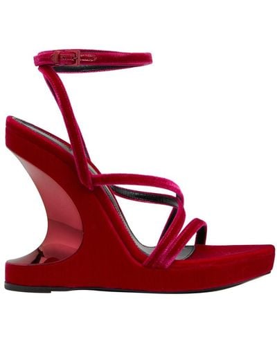 Tom Ford Wedge Sandals - Red