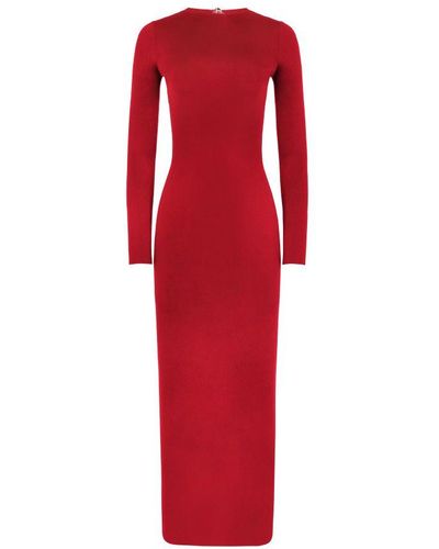 Galvan London Globe Chain Vega Dress - Red