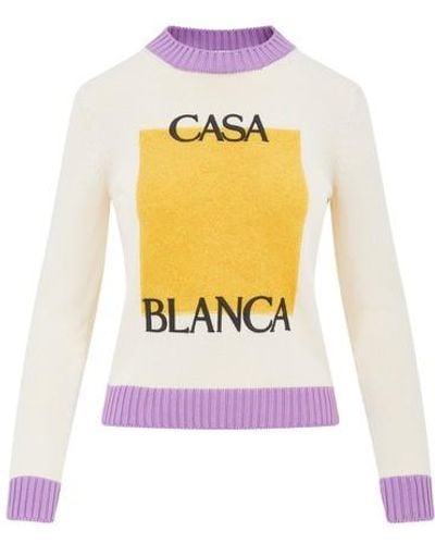 Casablancabrand Sweatshirt à col rond - Multicolore