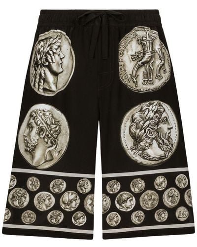 Dolce & Gabbana Bermuda Jogging Pants - Black