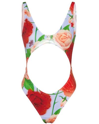 Loewe Swimsuit Roses - Red