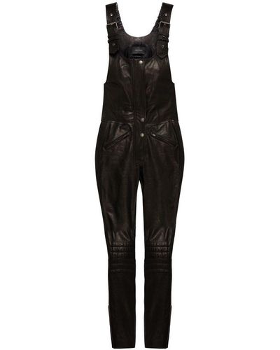 Leather Jumpsuits and rompers for Women