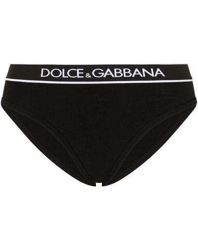 Dolce & Gabbana Fine-Rib Jersey Briefs - Black