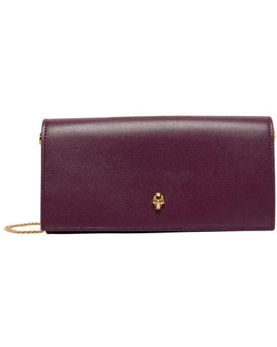 Alexander McQueen Wallet On Chain - Purple