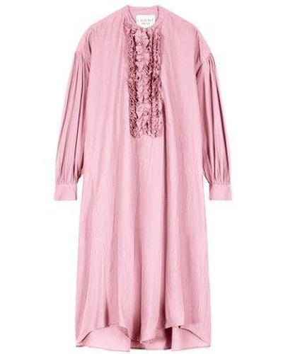 Laurence Bras Long Sleeve Noodle Dress - Pink