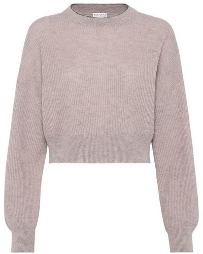 Brunello Cucinelli Crop Sweater - Multicolor
