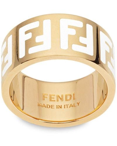 Crystal Gold Tone F Is Fendi Ring
