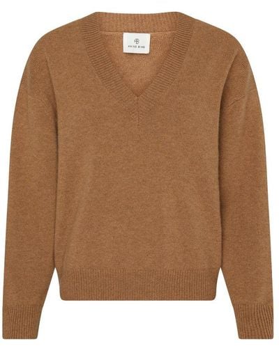 Anine Bing Lee V-neck Sweater - Brown