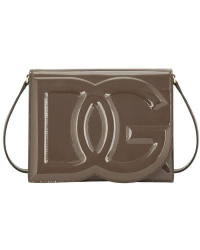 Dolce & Gabbana Dg Logo Crossbody Bag - Brown