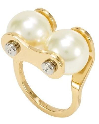 Louis Vuitton Lv Speedy Pearls Ring - Metallic
