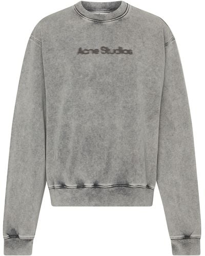 Acne Studios Sweatshirt à logo - Gris