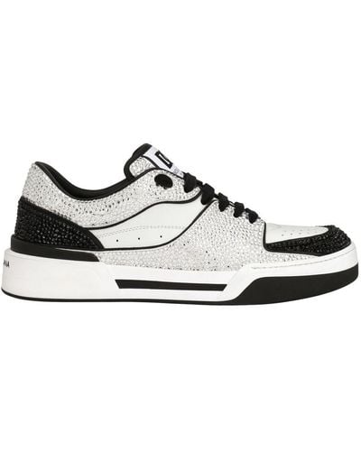 Dolce & Gabbana Leather New Roma Sneakers - Black