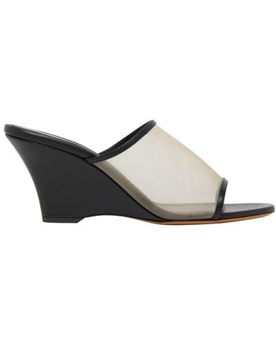 Khaite Marion Wedge Mules - Black