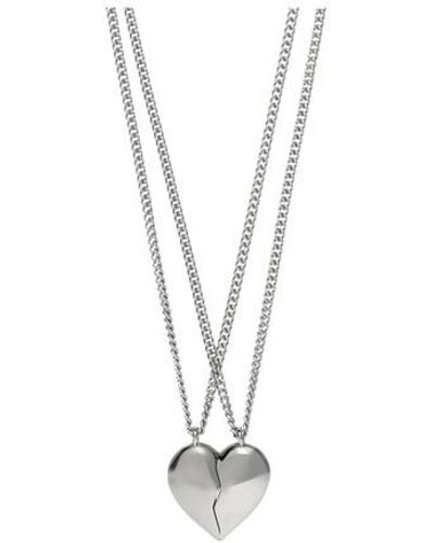 Balenciaga Lovelock Double Necklace - Metallic