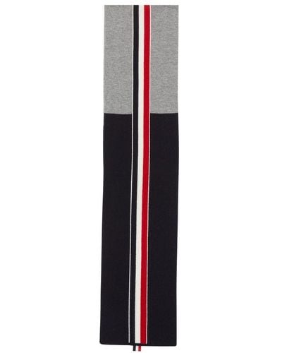 Thom Browne Striped Scarf In Merino Wool - Multicolor