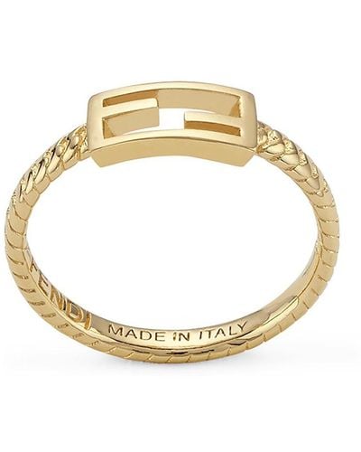 Fendi Baguette Ring - Metallic