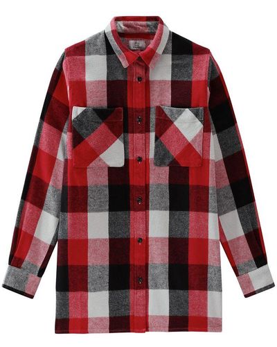 Woolrich Plaid Flannel Shirt - Red