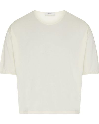 Lemaire Lässiges Kurzarm-T-Shirt - Weiß