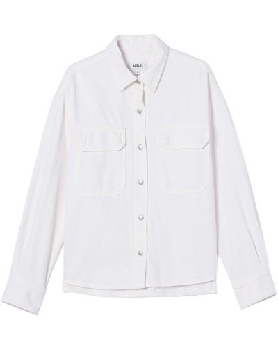 Agolde Gwen Denim Shirt - White