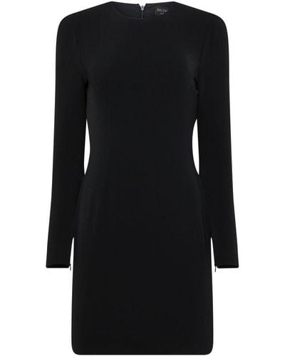Balenciaga Mini Dress In Bi-stretch Crepe - Black