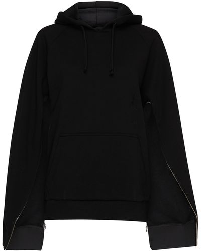 Setchu Sweatshirt à capuche et fermeture éclair - Noir