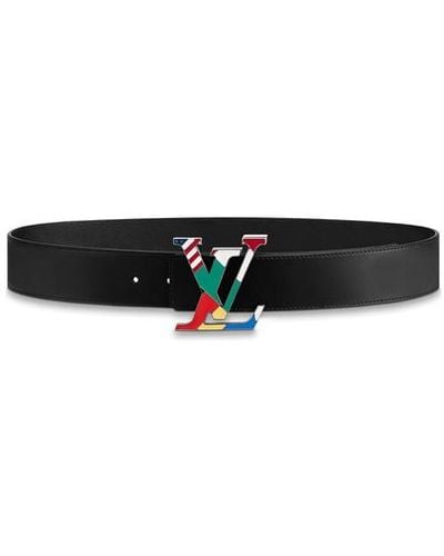 Louis Vuitton Lv Flags 40mm Belt - Black