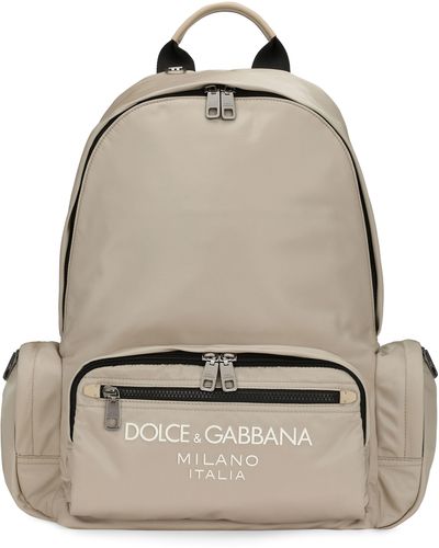 Dolce & Gabbana Nylon-Rucksack - Grau