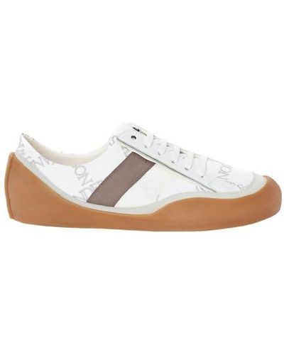 JW Anderson Bubble Low Top Leather & Canvas Sneakers - White
