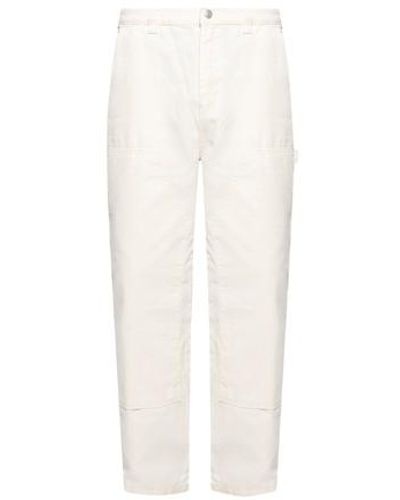 Stussy Logo-patched Jeans - White