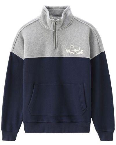 Woolrich Color Block Sweatshirt - Blue