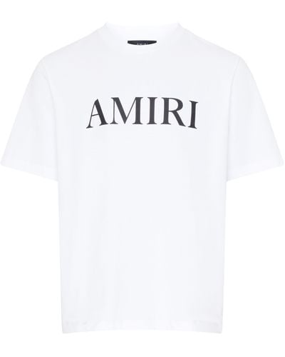 Amiri Kurzarm-T-Shirt mit Logo - Weiß