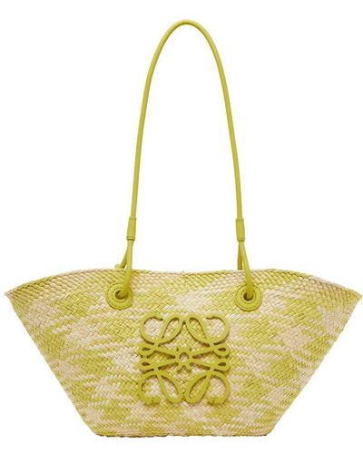 Loewe Small Anagram Basket Bag - Yellow