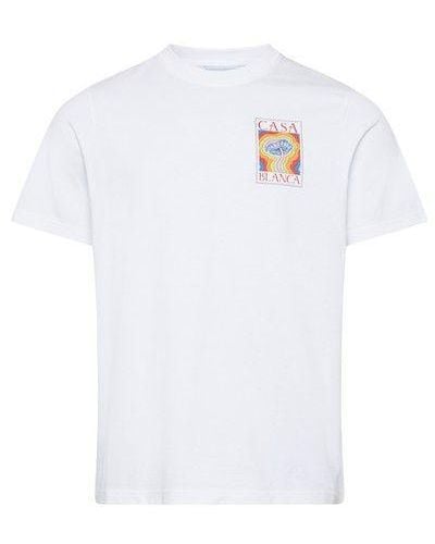 Casablancabrand Mind Vibrations Printed T-shirt - White