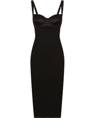 Dolce & Gabbana Midi-Kleid - Schwarz