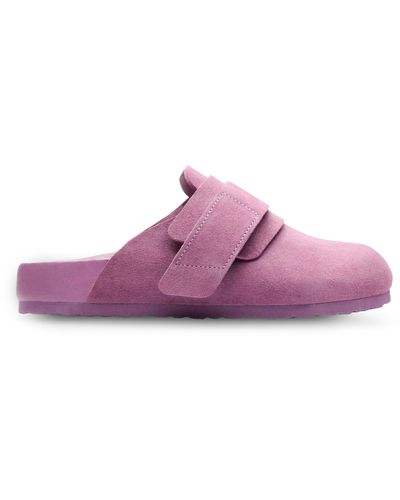 Birkenstock 1774 X Tekla - Mules en peau de mouton Nagoya EXQ VL Cazador - Violet