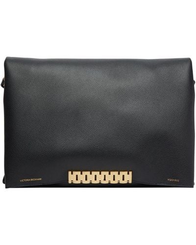 Victoria Beckham Large Chain Pouch With Strap - Black
