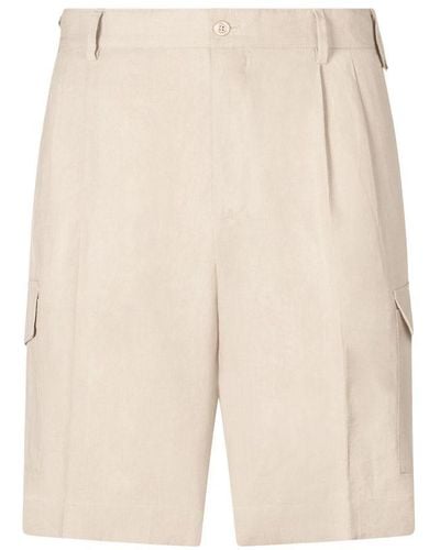 Dolce & Gabbana Bermuda Cargo Shorts - Natural