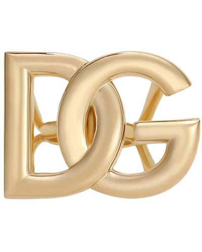 Dolce & Gabbana Dg Logo Ring - Yellow