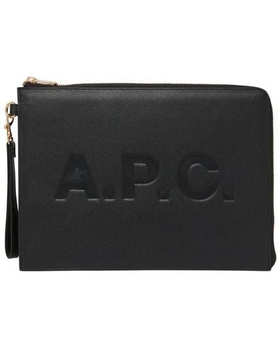 A.P.C. Market Tablet Bag - Black