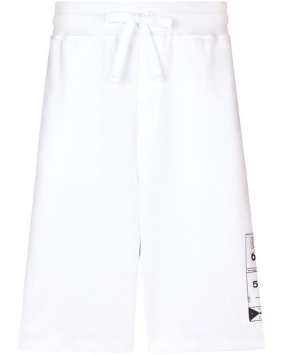 Dolce & Gabbana Short de survêtement - Blanc