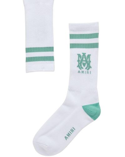 Amiri Ma Stripe Socks - Blue