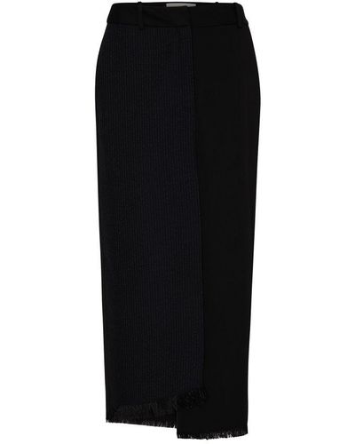 Rohe Maxi Skirt With Fringe - Black